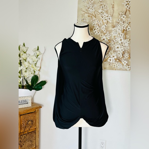 ZARA BALLON TOP WITH ZIPPER SIZE M COLOR BLACK NWT - Picture 14 of 16